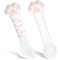 2 Pcs Cat Food Spoon, Pet Food Can Spoon Scoop Cute Silicone Cat Can Opener Paw Shape Cats Spoons for Wet or Dry Dogs Cats Feeding Cans(White)