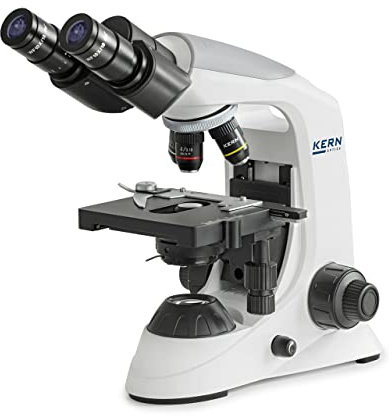 KERN & SOHN Durchlichtmikroskop KERN OBE 132 – Binokular (Abmessungen 360 × 150 × 320 mm, Standard-Objektive 4x, 10x, 40x, 100x) OBE 132