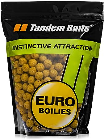 Tandem Baits Karpfoder fiskfoder foderboilies karpboilies Euro Boilies 22 mm 1 kg vanilj