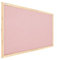ALLBoards Pastellrosa Pinnwand mit Holzrahmen 90x60cm Pastellrosa Korktafel Korkwand Pinnwand Kork