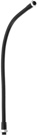PATIKIL 30 cm (11,8 tum) universellt flexibelt metallrör, 1 st M10 till M8 fin gänga, flexibel armförlängning för lampa, gör-det-själv-utrustning, svart