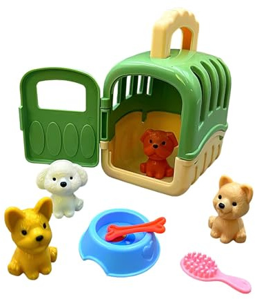 Jaula para el cuidado de mascotas – Juguete educativo para mascotas | Jaula para perros | Juguete de rol para el aprendizaje interactivo | Juego de juguetes de rol para el cuidado de perros