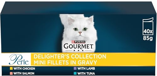 GOURMET Perle Delighters Collection in Gravy Wet Cat Food 40x85g