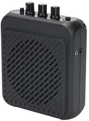 Aoresac Mini Amplificatore Professionale per Chitarra Elettrica da 3 W Ricaricabile con connettività Wireless BT per Principianti