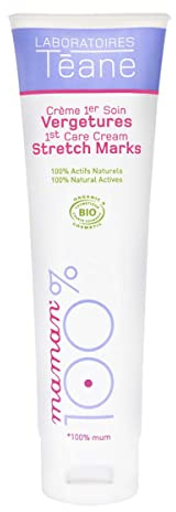 Téane - Crème 1er Soin Vergetures certifiée BIO - crème anti-vergetures naturelle pour la grossesse - compatible grossesse et allaitement – 150 ml