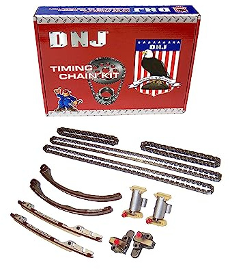DNJ TK4163 Timing Chain Kit for 2001-2010 Ford, Jaguar, Land Rover, Lincoln LR3, LS, Range Rover 3.9L-4.4L V8 32V DOHC 4196cc