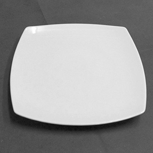 Saturnia Confezione 6 Piatti per Pane Piatto Quadrato Serie Tokio Made in Italy in Porcellana 17 cm