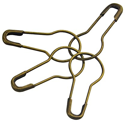 WMYCONGCONG 1000pcs 0.8 Copper Bulb Safety Pins, Calabash Pin, Gourd Pins for Craft Home Clothing Ornament, Arts Crafts Making DIY, Knitting Markers (Bronze)