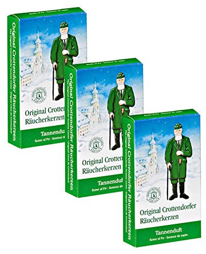 OLShop AG 3er Pack Crottendorfer Räucherkerzen Tannenduft 3 x 24 Stück, Räucherkegel, Weihnachtskerzen, Räucherpyramiden