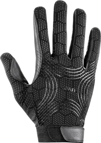 Uvex Ceravent - Gants d’équitation Flexibles pour Hommes et Femmes - Résistants - Excellente Adhérence - Black - 7