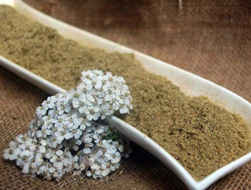 Krauterino24 - Schafgarbenblüten gemahlen, Menge:50g