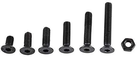 Tornillo allen m3, tornillos m3 cónicos negros, 250 piezas de tornillos de cabeza de botón M3 de acero de aleación, negro, tuercas y pernos de sujeción para maquinaria, reparación de muebles