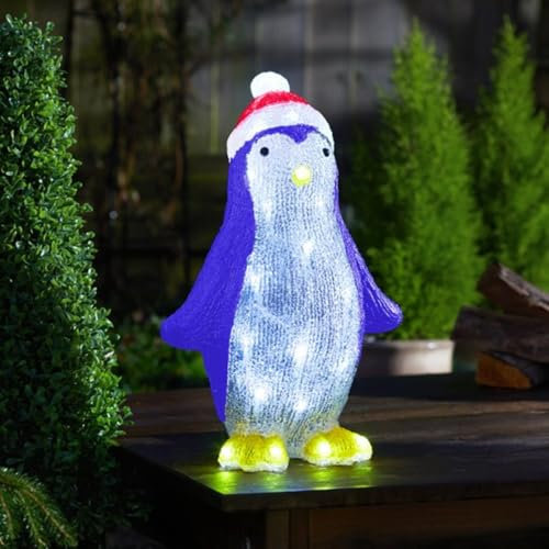 Luci natalizie a forma di pinguino Marco Paul, luci a LED resistenti alle intemperie e durevoli, decorazioni da giardino, decorazioni natalizie per interni ed esterni, grandi figure natalizie