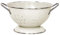 LOVIVER Enamel Coated Fruit Bowl Colander Vegetable Strainer Plate Decorative Serving Bowl Food Storage Baskets for Veggies Fruits Countertop, Small White