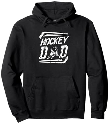 Hockey Dad Design-Pattinaggio su ghiaccio Pista Padre Felpa con Cappuccio