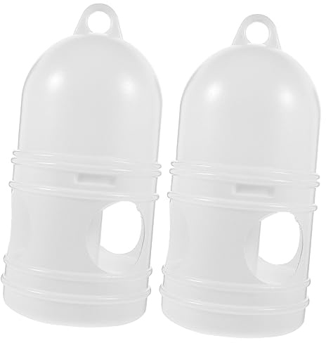 SEWOART Pigeon Water Dispenser 2-Pack 9.44X4.72X4.72 Inch Birds Water Feeder Cup Clean Safe Pet Bird Waterer for Cage Feeding