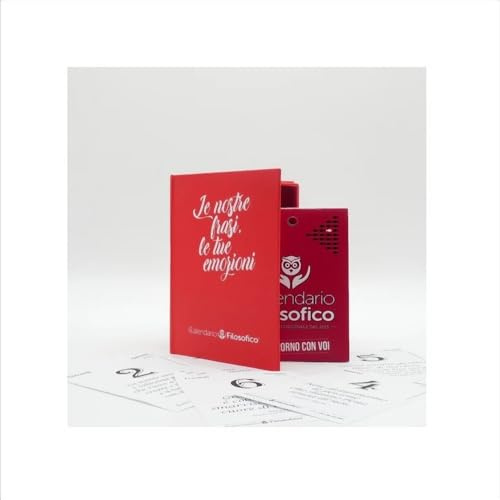Coffret Le calendrier philosophique, avec insert du calendrier 2025, format A6 de 10 x 14 cm, garde les souvenirs et les pages que vous aimez du calendrier philosophique, le premier et l'original créé