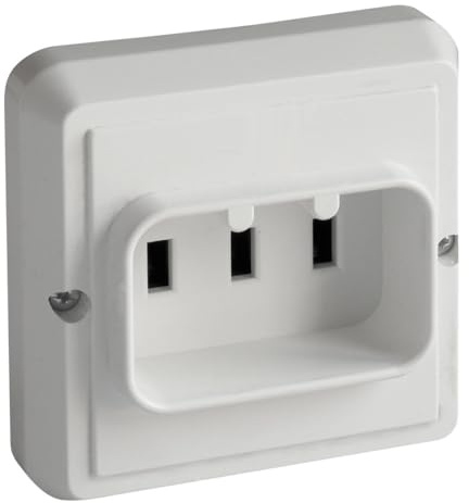 Clavija bipolar para cocina 25A 250V, ideal para electrodomésticos y dispositivos de alta potencia.