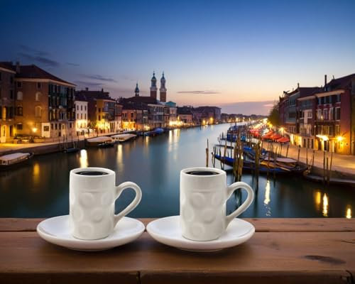 SOUCCESS Espresso-Set „Bavarese“, 4-tlg. – Espressotassen im Mini-Bierkrug-Design. Spülmaschinenfest, originell & perfekt für Kaffeeliebhaber mit Stil