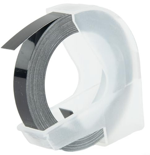 Office Supply Etikettenmacher-Klebeband, 6 mm x 3 m, Prägemine für Motex 5500A 5500B, mehrfarbig (schwarz)