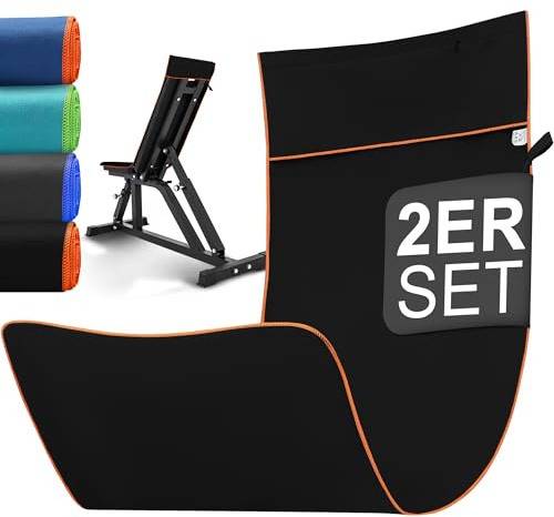 Jokisa 2 Piezas Toalla Microfibra, Absorbente y Rápido Secado, Ultraligera, Ideal para Gym, Viaje, Deporte, Playa, Camping, Yoga y Sauna (Negro)