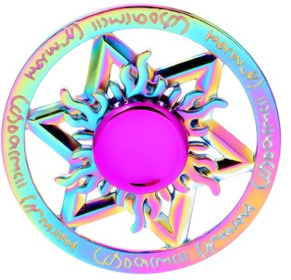 Fidget Spinner, Smooth Hand Spinner for Sensory Play, Rainbow Fidget Spinner,Fun Party Favor Gift