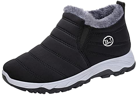 Generisch Zapatillas de invierno para hombre deportivas, zapatillas sin cordones, zapatos de exterior resistentes al desgaste, zapatos de senderismo antideslizantes, zapatos sin cordones con suela