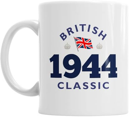 Mainly Mugs 80th Birthday Gift for Men Women Vintage Keepsake Present for Age 80 Coffee Mug 11oz (325ml)
