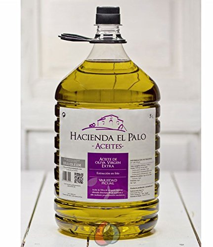 3 garrafas pet 5 l - Hacienda el palo - Aceite de oliva virgen extra - extracción en frio