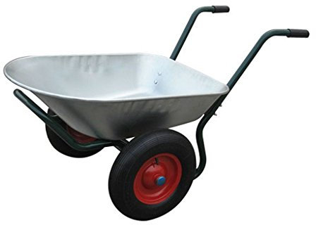 Festnight Brouette de Jardin Chariot de Jardin 2 Roues 80L 133 x 71 x 64cm (L x L x H)