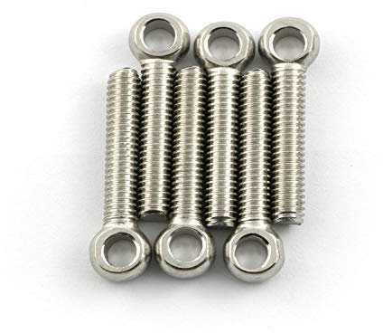 6pcs M6x30mm Eye Bolt, Stainless Steel Lifting Ring, Axle Pin, Dowel Bolt