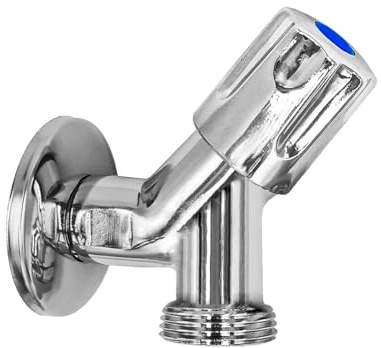 Geräteventil 1/2 Zoll Außengewinde AG Wand Anschluss, Rohrbelüfter, Rückflussverhinderer, Abgang 3/4 Zoll Außengewinde Spülmaschine Waschmaschine Schrägsitzventil Geräte Wasserhahn