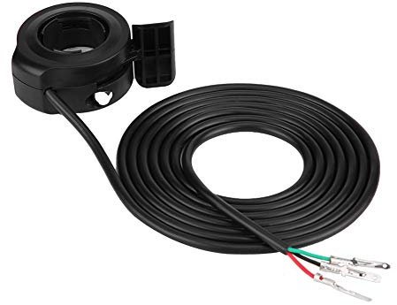 daumen gashebel + Elektroroller 22mm 7/8 zoll Universal Daumen Gasdrehzahl Regelung für E-Bike Elektrische Fahrrad Roller Kunststoff Metall Ersatz Zubehörteil schwarz