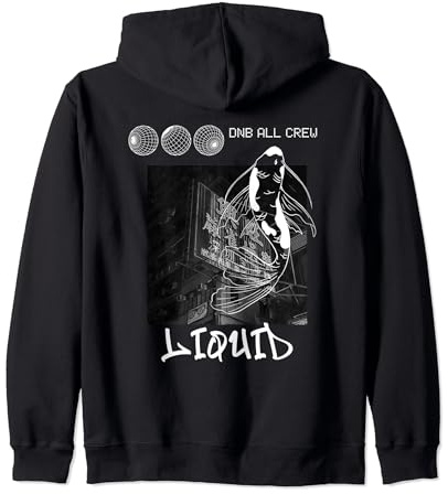 Tambour liquide et basse DnB Fish Drum N Bass Sweat à Capuche