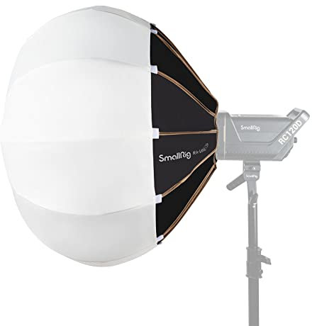 SMALLRIG RA-L65 Linterna Softbox, 26in/65cm Modificador de Luz con Puertas de Granero de Tela para Video Light 120B, 120D, 220B, 220D, Compatible con Aputure Luz 600d Godox SL60W, NS65L - 3754