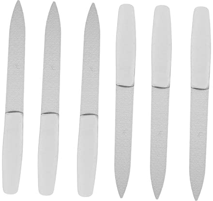 Housoutil Strumenti per Unghie in Acciaio Inossidabile per Manicure Professionale Resistenti di Precisione Set 6 Pezzi e Cura delle Unghie