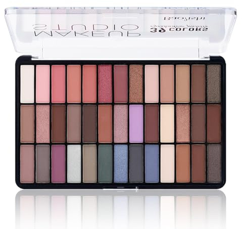 MKNZOME Tavolozza di Ombretti 39 Colori, Palette di Ombretti Trucco Opaco Nudo Lucentezza, Alta Pigmentazione Impermeabili Lunga Durata, Palette per Occhi Professionale Per Occhi Seducenti#3