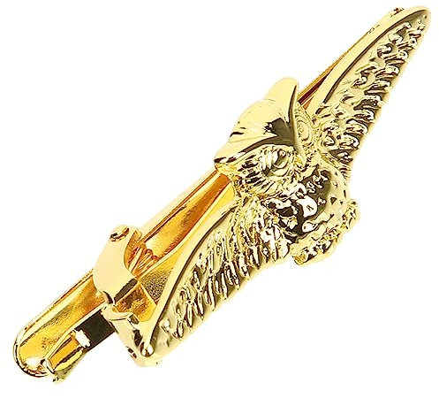 VALICLUD Goldene Krawattenklammer Für Herren Mit Eulen-Design Elegante Business Krawattennadel Für Hochzeit Und Geschäft Stilvolles Herrenaccessoire Als Geschenk
