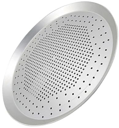 balacoo 1pezzi Teglia Per Pizza Alluminio Resistente e Facile Da Pulire Utensile Da Forno Per Pizza e Crepes Alta Conduttività Termica Antiaderente