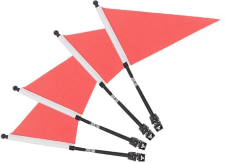JOINPAYA 4 Sets Bicycle Safety Handlebar Flags for Scooter and Tricycle