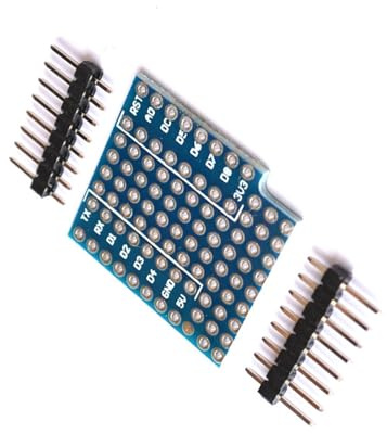 Uqezagpa 5Pcs Miniature WiFi Breadboard Expansion Pin Battery for WeMos Module Data Transfer Automation Project Home Automation