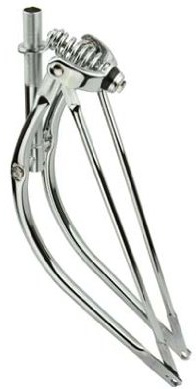 26 Bent Spring Fork 1 Chrome. Bike Fork, Bicycle Fork, lowrider Bike Fork lowrider Bicycle Fork, Beach Cruiser Fork, Stretch Cruiser for, Limo