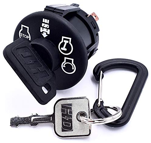 HD Switch Starter Ignition Switch Replaces Husqvarna AYP Key Switch YTA18542 YTA1946 YTA19 YTA20 YTA22 YTA24 2042LS - OEM Upgrade Includes 2 Keys & Free Carabiner