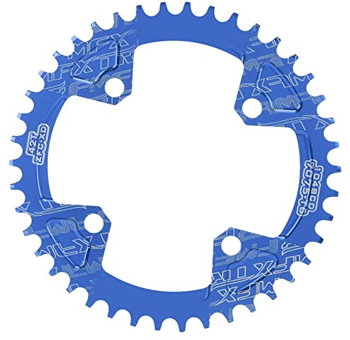 Alomejor Kettenblatt 42T 104 BCD f¨¹r Fahrrad Rennrad Positive Negative Zahnkr?nze Fahrradkette Kurbelgarnitur Blau