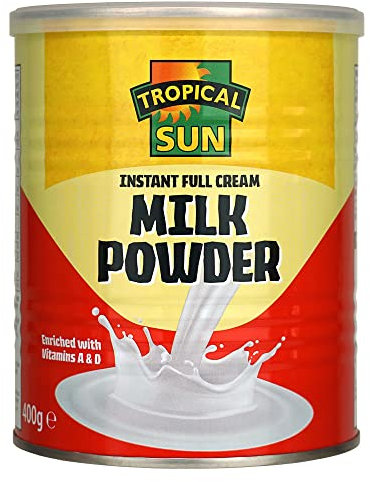 Tropical Sun Full Cream Milk Powder, 400G (Pack of 1) | Boosted with Vitamins A & D! |
