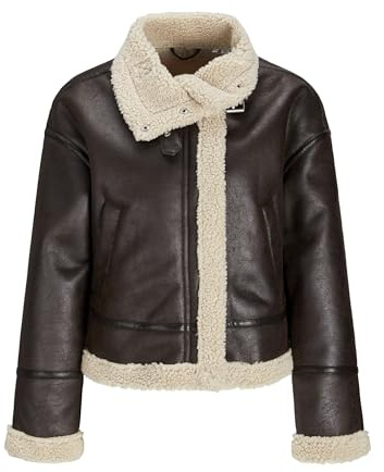 JACK & JONES Jxyolanda Pu Shearling JKT OTW konstläderjacka, Java, L