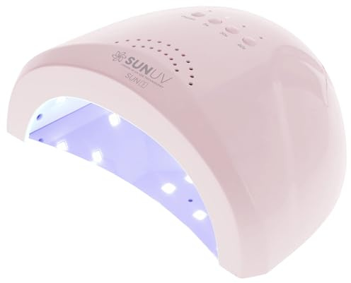 SUNUV UV Light for Gel Nails, UV Dryer for Gel Polish with 3 Timer Settings Professional LED Nail Lamp Art Tools Auto Sensor SUNone Pink