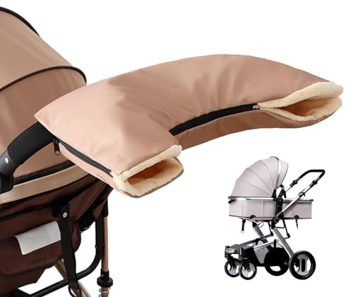 Guanti per passeggino, guanti per passeggino, guanti più caldi, scaldamani, manichino per carrozzina, guanti isolati traspiranti per passeggino, foderati in peluche per passeggini e passeggini