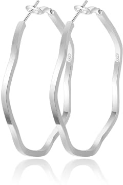 RANKEEF Creoles Argent Femme 3 Mm Creoles LéGèRes Grande Creole Argent HypoallergéNiques Boucles D'Oreilles CréOles
