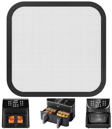 Spritzschutz für Cosori Airfryer Heißluftfritteuse TurboBlaze 5,5L 6,0L 6,2L, Turbo Tower Pro 10.8L, Philips Airfryer 3000/5000 (HD9270/90 & HD9285/90) Leicht zu Reinigen, Airfryer-Zubehör (22x21cm)